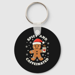 Baking Scy And Caffeinated Gingerbread Coffee Chri Keychain
