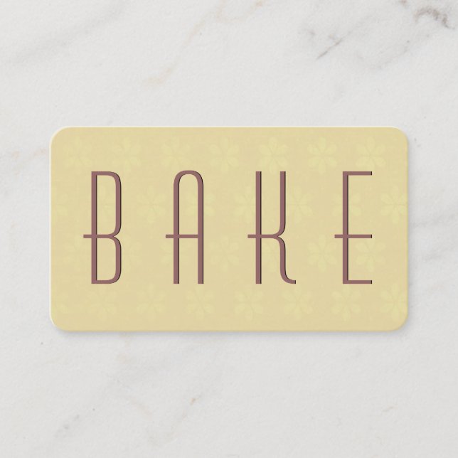 BAKING Simple Style V36 BUTTER and CHOCOLATE Business Card (Front)