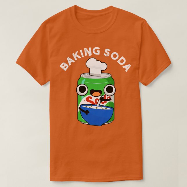 Baking Soda Cute Soda Pun T-Shirt (Design Front)