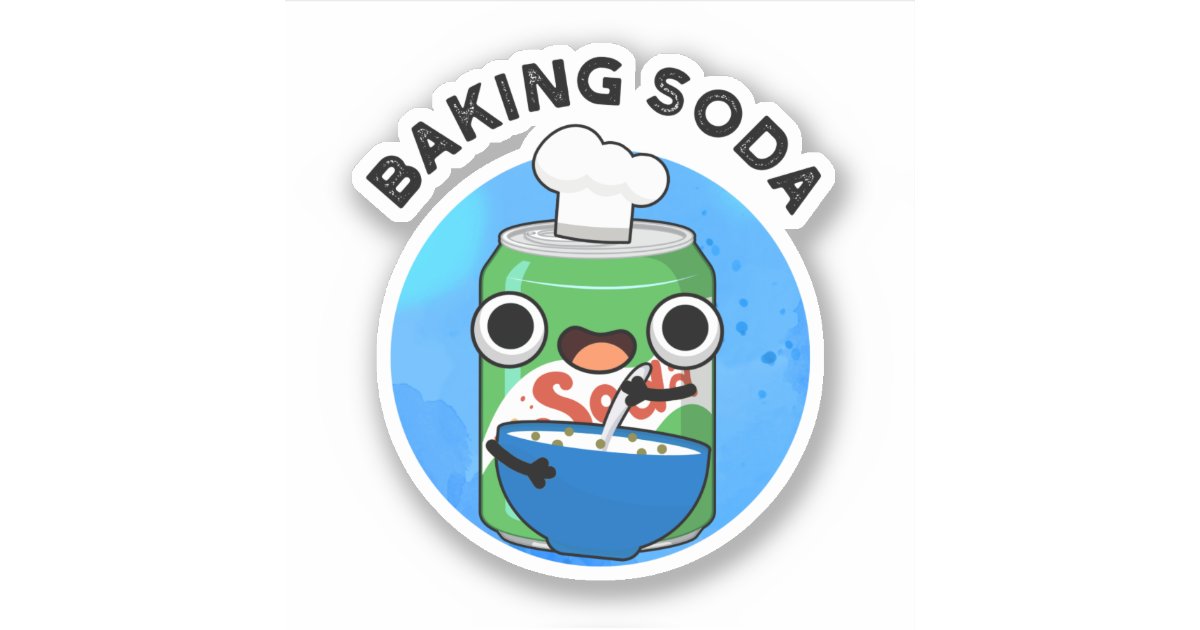 Baking Soda Funny Soda Pop Pun Sticker Zazzle