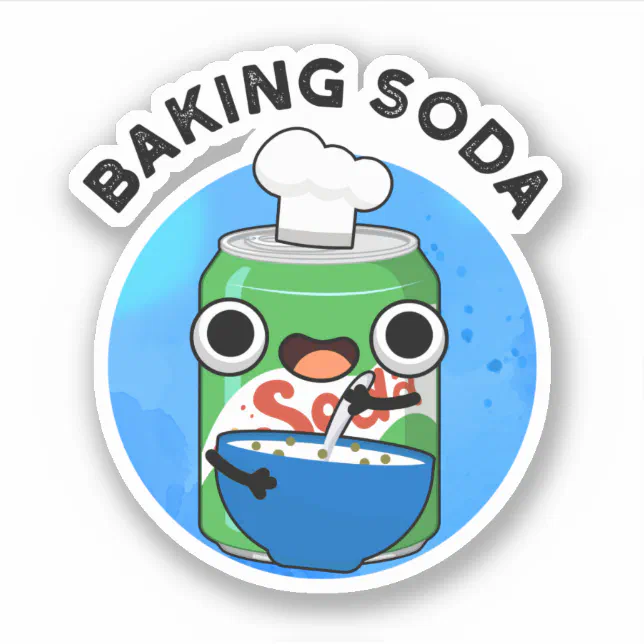 Baking Soda Funny Soda Pop Pun Sticker Zazzle