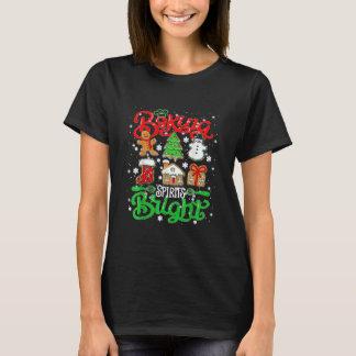 Baking Spirit Bright Donut Christmas T-Shirt
