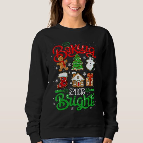 Baking Spirit Bright Donut Christmas Tree Xmas Coo Sweatshirt