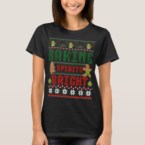 Baking Spirit Bright Donut Christmas Tree Xmas Coo T_Shirt