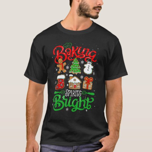 Baking Spirit Bright Donut Christmas Tree Xmas Coo T_Shirt