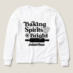 Baking Spirits bright add name Tri-Blend Shirts