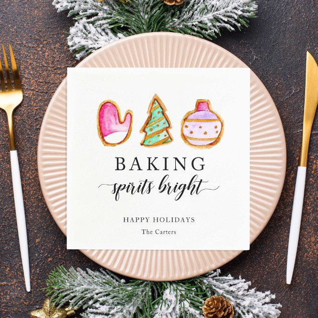 Baking Spirits Bright Baking Party Simple  Napkins (Creator Uploaded)