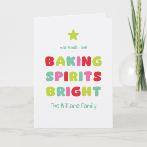 Baking Spirits Bright Card