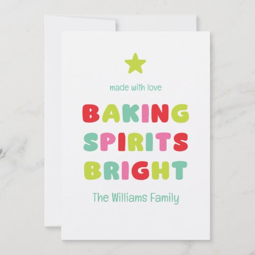 Baking Spirits Bright Card