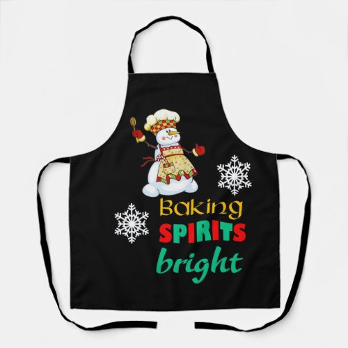 Baking Spirits Bright Christmas Apron