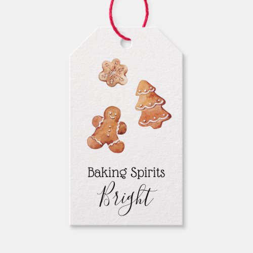 Baking Spirits Bright Christmas Cookie Tag