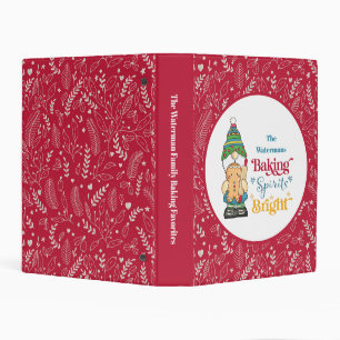 Baking Spirits Bright Christmas Family Recipes Mini Binder