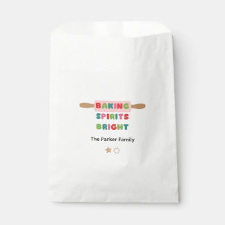 Baking Spirits Bright Christmas Favor Bag
