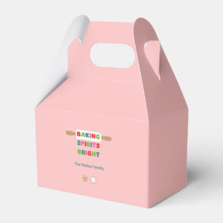 Baking Spirits Bright Christmas Favor Boxes