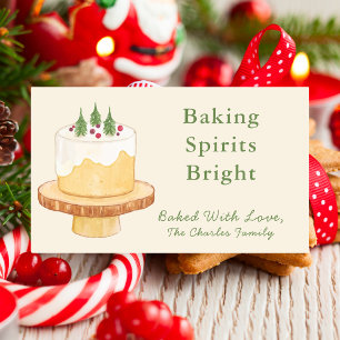 Baking Spirits Bright Christmas Holiday Baking Rectangular Sticker
