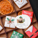 Baking Spirits Bright | Christmas Holiday Classic Round Sticker<br><div class="desc">Add a special touch to envelopes, goodie bags, handmade treats, and more with our classic holiday stickers. These are happy…cheerful and colorful stickers that will look amazing on all of your holiday gifts. Festive illustrations help brighten moods with an elegant touch. They are great to affix to a mason jar...</div>