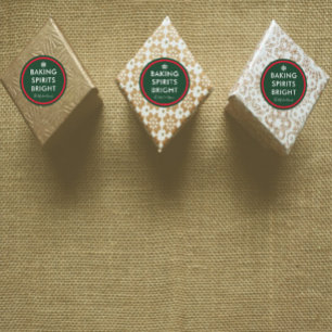 Baking Spirits Bright Classic Round Sticker