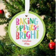 Baking Spirits Bright Colorful Christmas Treats Ornament at Zazzle