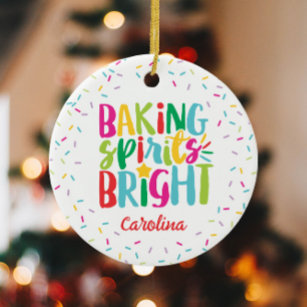 Funny Christmas baking apron, Baking spirits bright, Gifts for the coo –  LisbonBlue