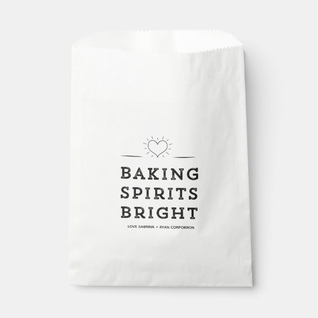 Baking Spirits Bright Cookie Exchange Christmas Favor Bag (Front)