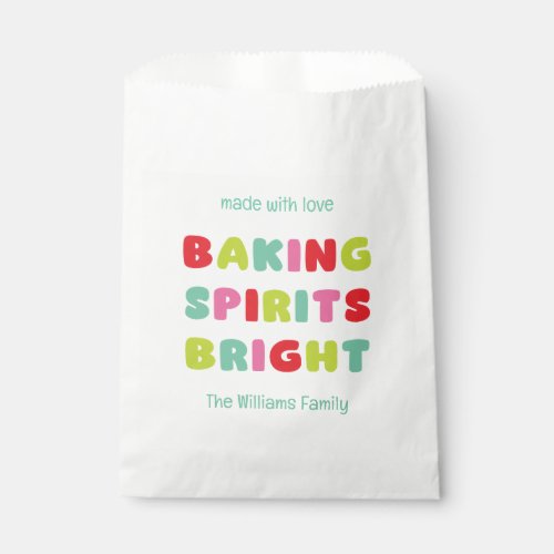 Baking Spirits Bright Favor Bag