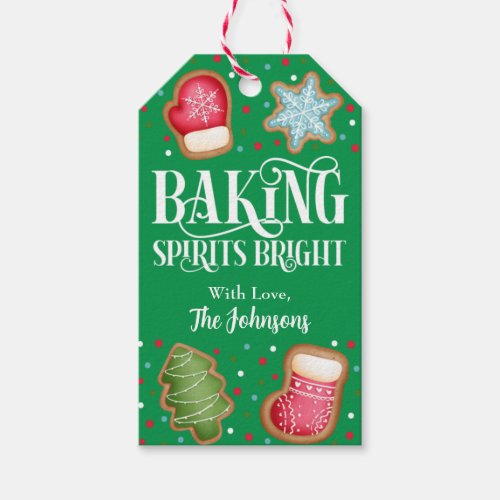 Baking Spirits Bright Favor Tag Christmas Gift Tags