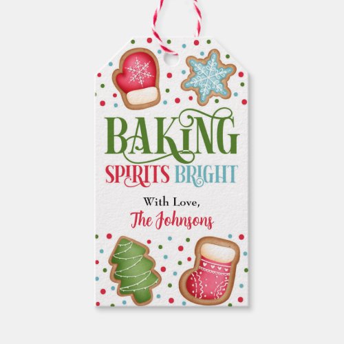 Baking Spirits Bright Favor Tag Christmas Gift Tags