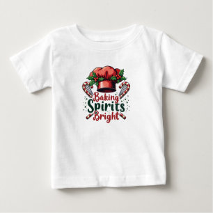 Baking Spirits Bright Funny Baking Chef Baker Baby T-Shirt