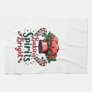 Baking Spirits Bright Funny Baking Chef Baker Kitchen Towel