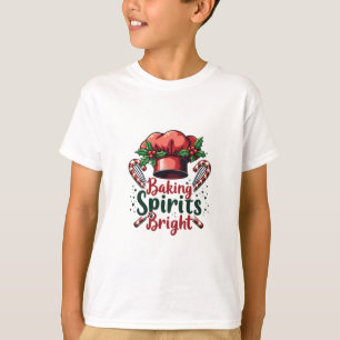 Baking Spirits Bright Funny Baking Chef Baker T-Shirt