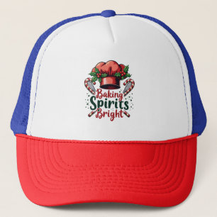 Baking Spirits Bright Funny Baking Chef Baker   Trucker Hat