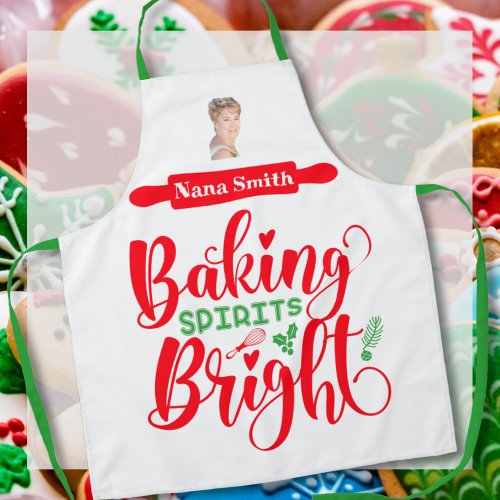 Baking Spirits Bright funny Christmas novelty Apron