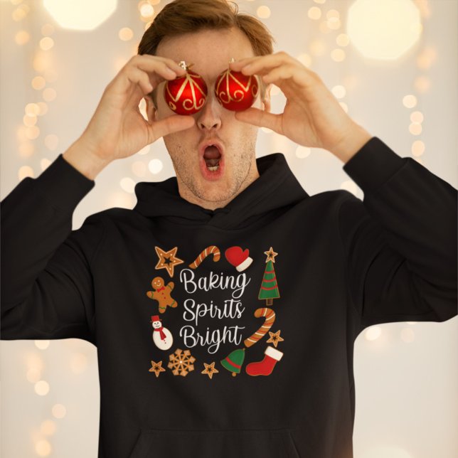 Baking Spirits Bright Gingerbread Christmas Cookie Hoodie (Creator Uploaded)