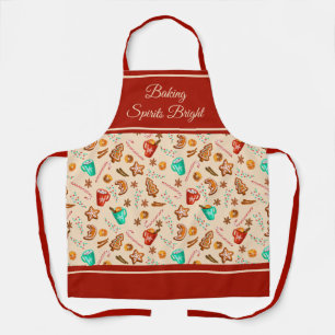 Baking Spirits Bright Gingerbread Cookies & Cocoa Apron
