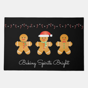 Baking Spirits Bright Gingerbread Men Doormat
