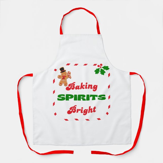 BAKING SPIRITS BRIGHT HOLIDAY APRON (Front)
