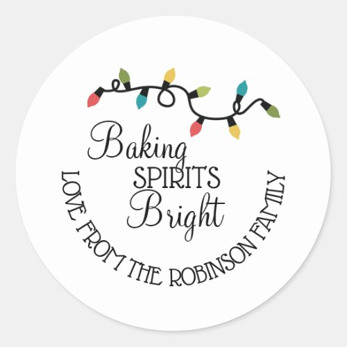 Baking Spirits Bright holiday baked goods labels