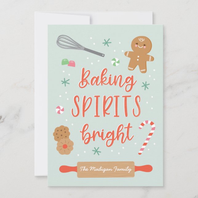 Baking Spirits Bright Holiday card (Front)