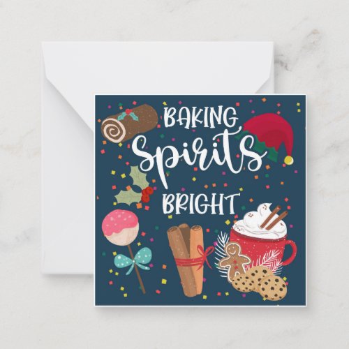 baking spirits bright homemade hamper note card