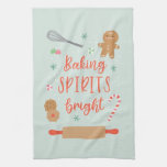Baking Spirits Bright Kitchen Towel at Zazzle
