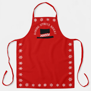 Baking Spirits Bright l Top hat l Snowflakes Apron