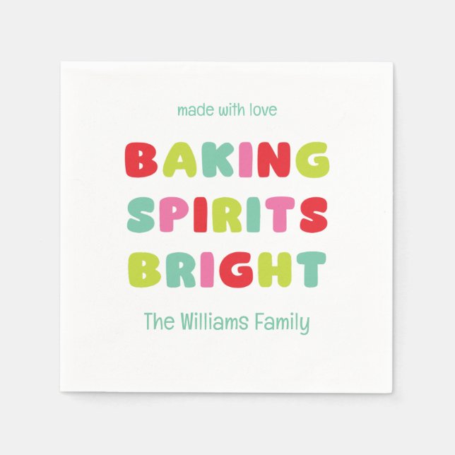 Baking Spirits Bright Napkins (Front)