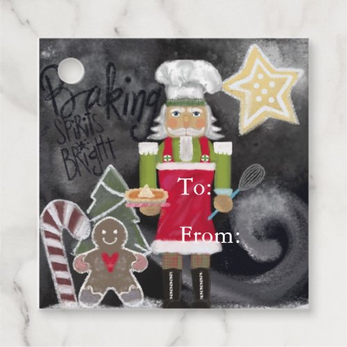 Baking Spirits Bright Nutcracker Favor Tags