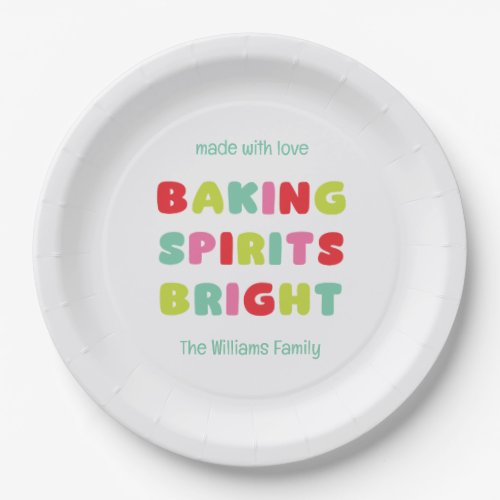 Baking Spirits Bright Paper Plates
