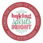 Baking Spirits Bright Personalized Holiday Baking