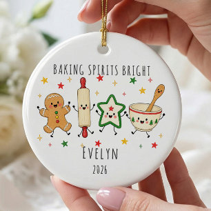Baking Spirits Bright Personalized Ornament