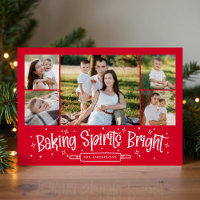 Baking Spirits Bright Red 5 Photo Collage