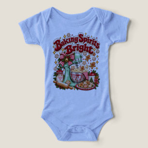 Baking Spirits Bright Retro Christmas Gingerbread Infant T-shirt