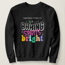Baking Spirits Bright Retro Kitchen Holiday Black