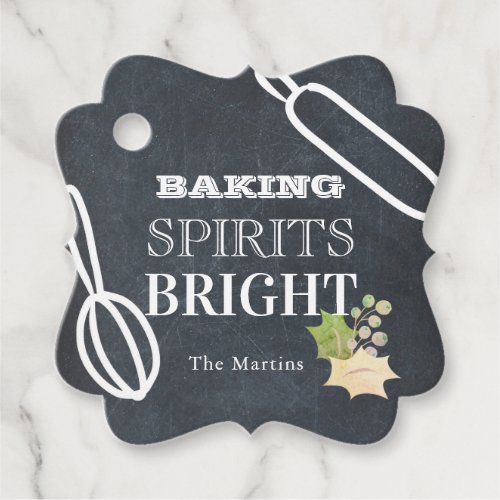 Baking Sprits Bright Holiday Chalkboard Favor Tags